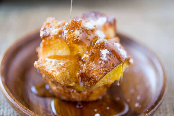 French Toast Muffins are easy to toss together with ingredients you already have in your kitchen and they’re a perfect brunch dish for a crowd and fun to pull apart.