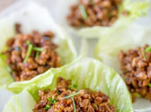 P.F. Chang's Chicken Lettuce Wraps is the most popular item on the menu for good reason with chicken, chestnuts and a delicious sauce, they're healthy and addicting!