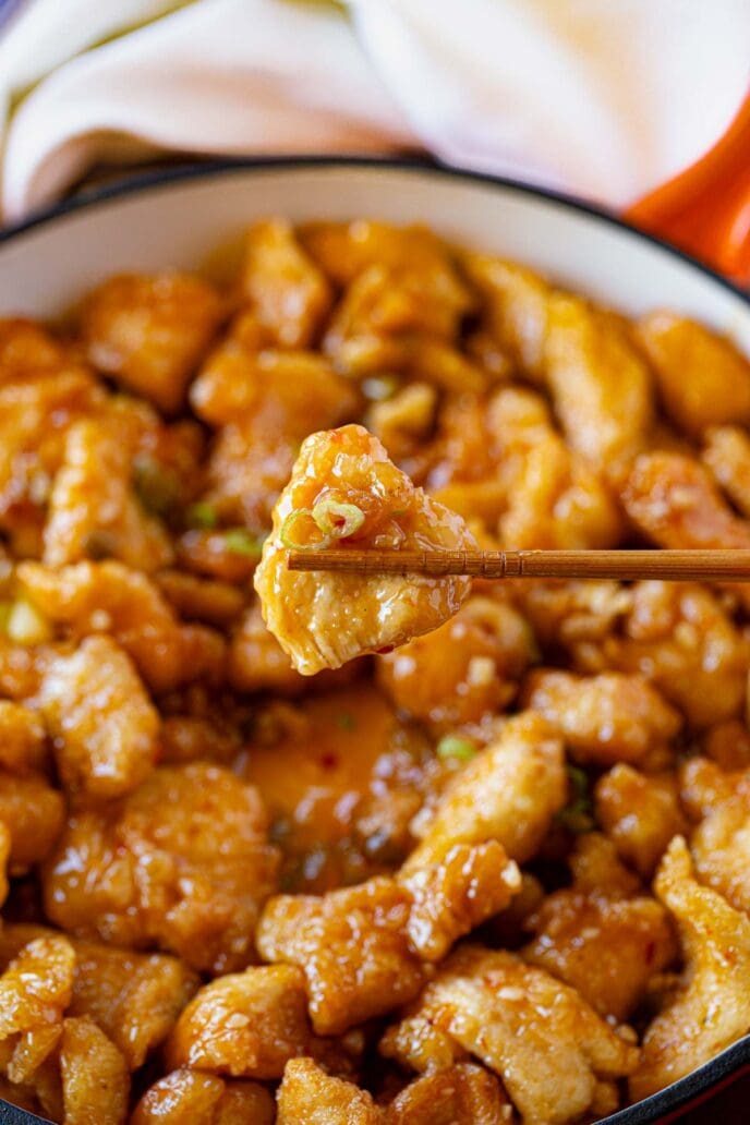 P.F. Chang's Spicy Chicken (Copycat) Dinner, then Dessert