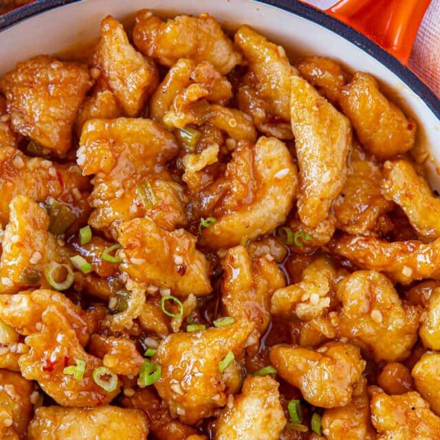 Spicy Chicken in skillet 4x3