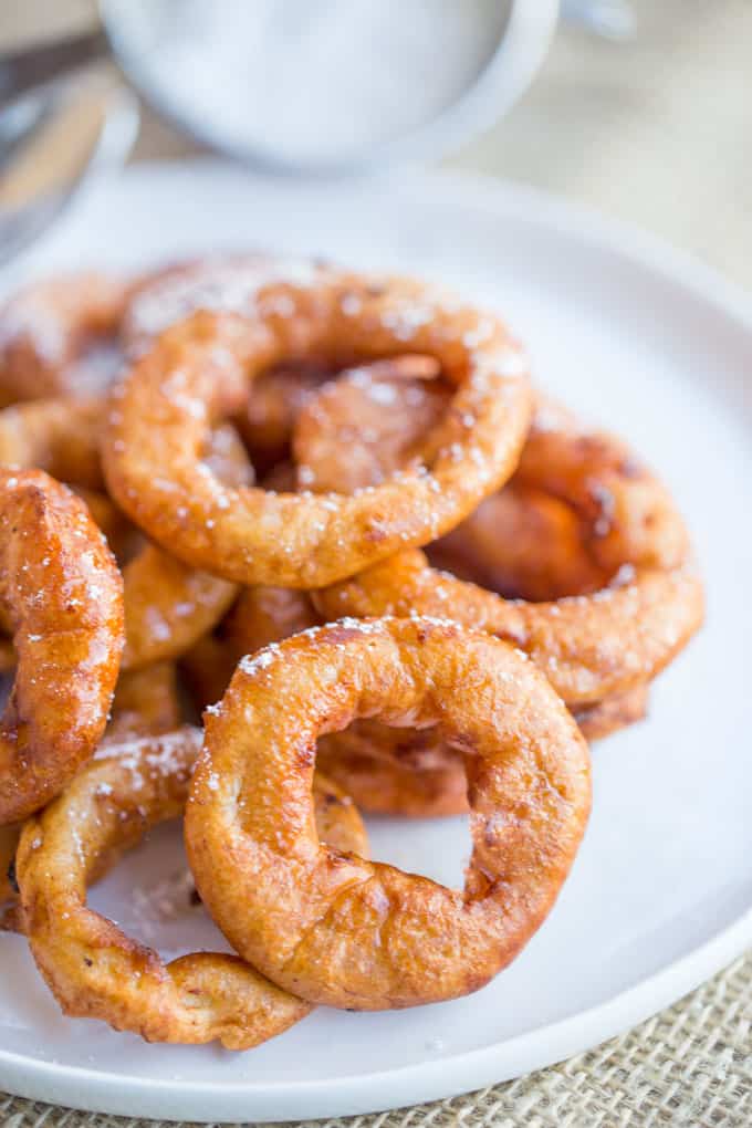 Apple Fritter Rings Dinner Then Dessert