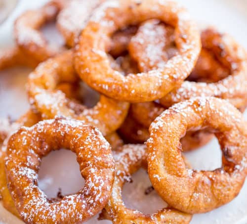 Apple Fritter Rings Dinner Then Dessert