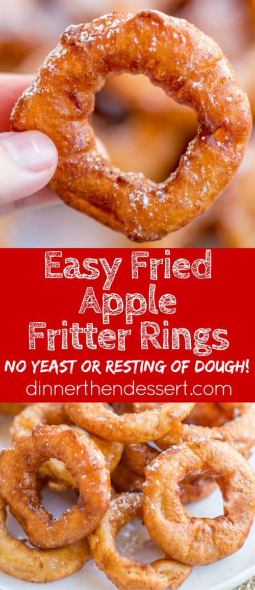 Apple Fritter Rings Dinner, then Dessert