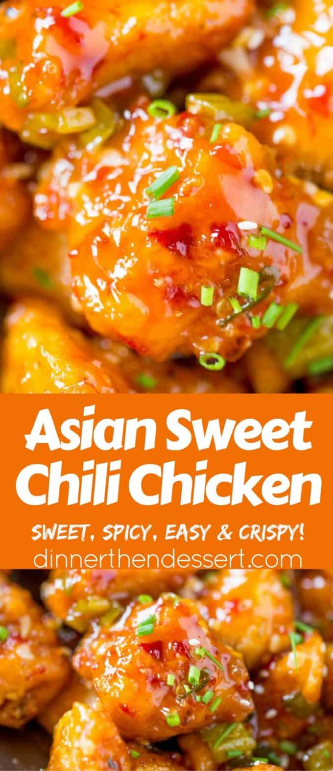 Asian Sweet Chili Chicken is so crispy, sticky, sweet, slightly spicy and completely addicting you won't even miss your favorite Asian takeout.