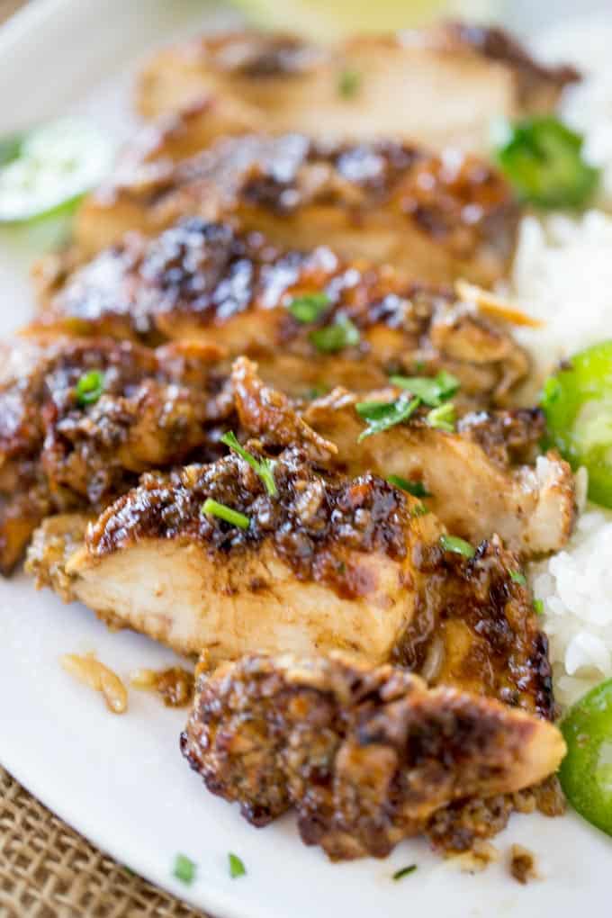 Easy Grilled Jerk Chicken - Dinner, then Dessert