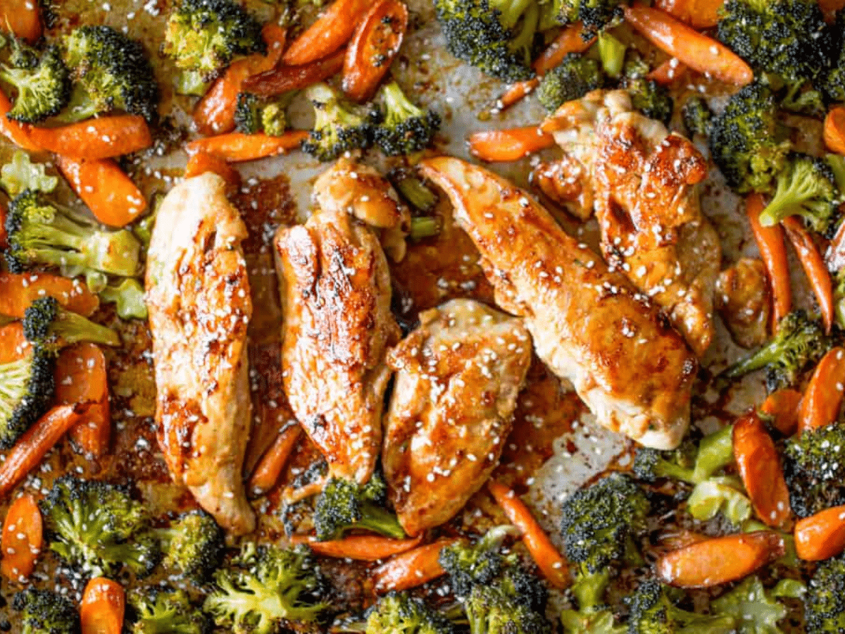 Sheet Pan Korean Chicken and Vegetables