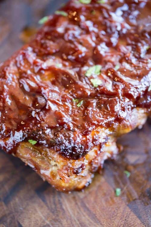 Slow Cooker Barbecue Ribs (Crockpot Ribs) - Dinner, Then Dessert