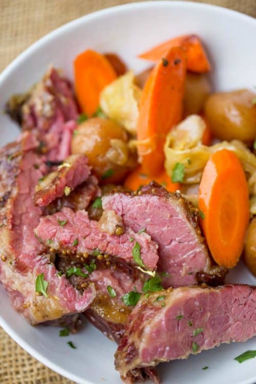 Slow Cooker Corned Beef - Dinner, then Dessert