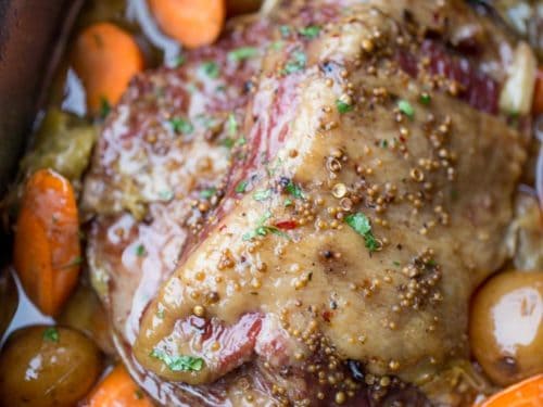 Slow Cooker Roast Beef (Sliceable!) - Dinner, then Dessert