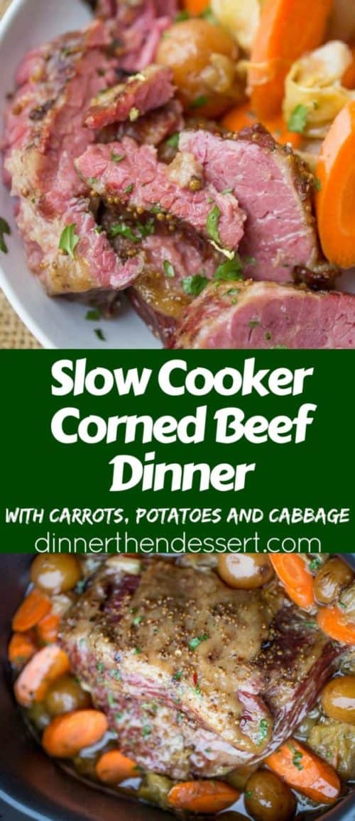 Slow Cooker Corned Beef Dinner, then Dessert