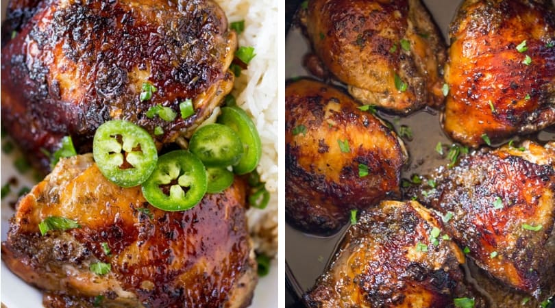 Slow Cooker Jerk Chicken {Quick & Easy!} - Dinner, then Dessert