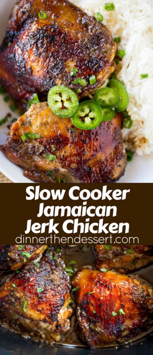 Slow Cooker Jerk Chicken {Quick & Easy!} Dinner, then Dessert