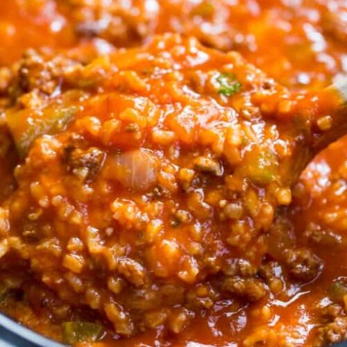 Stuffed Pepper Soup in crockpot