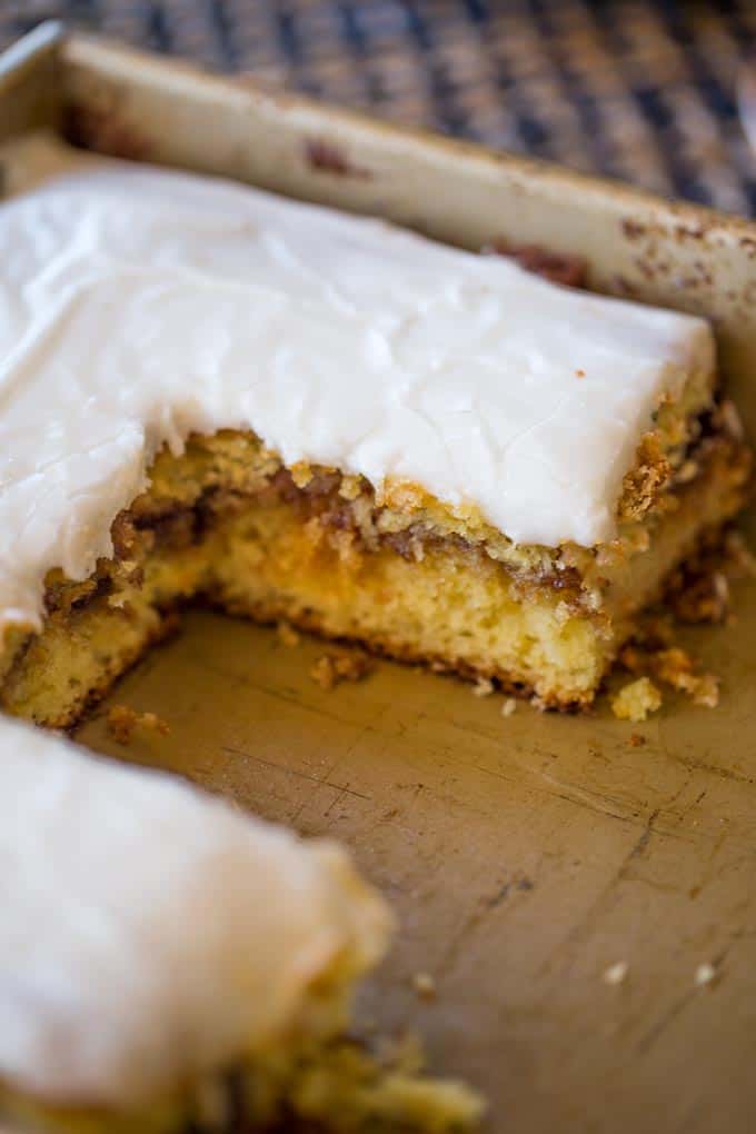 Honey Bun Cake (No Cake Mix!) - Dinner, then Dessert