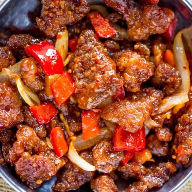 Aerial view in skillet