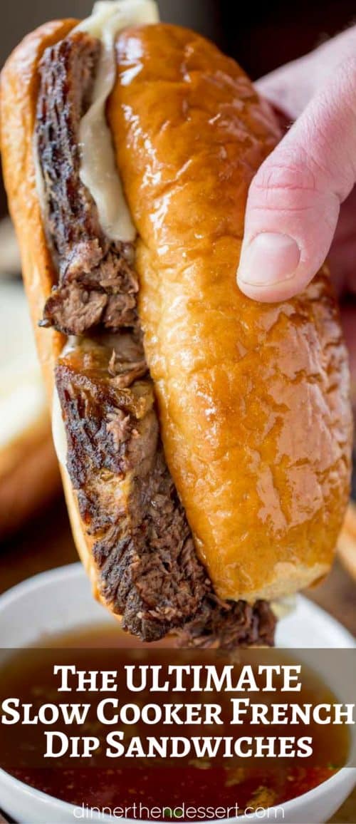 We LOVED these Slow Cooker French Dip Sandwiches!