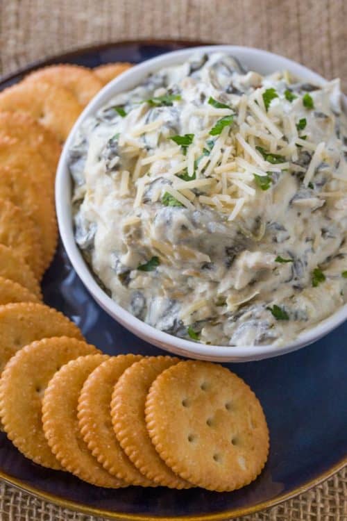 Slow Cooker Spinach Artichoke Dip Recipe [VIDEO] Dinner, then Dessert