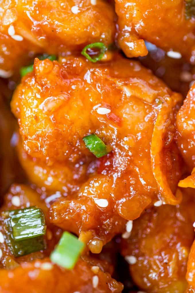 Honey Orange Firecracker Shrimp is sweet, spicy, sticky and crispy and so easy to make you'll throw your Chinese food takeout menus away!