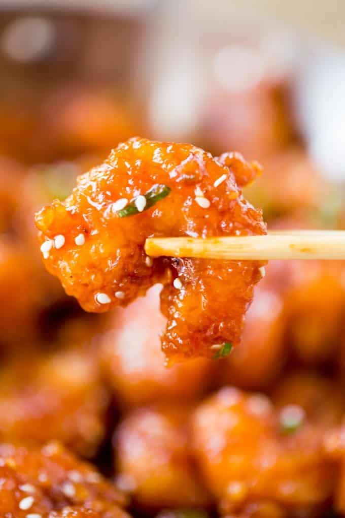 Honey Orange Firecracker Shrimp is sweet, spicy, sticky and crispy and so easy to make you'll throw your Chinese food takeout menus away!