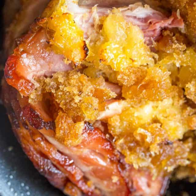 Slow Cooker Brown Sugar Pineapple Ham will make your Easter brunch a total breeze with just three ingredients and no oven space to lose! Keep it plugged in and it will stay warm through your entire meal.