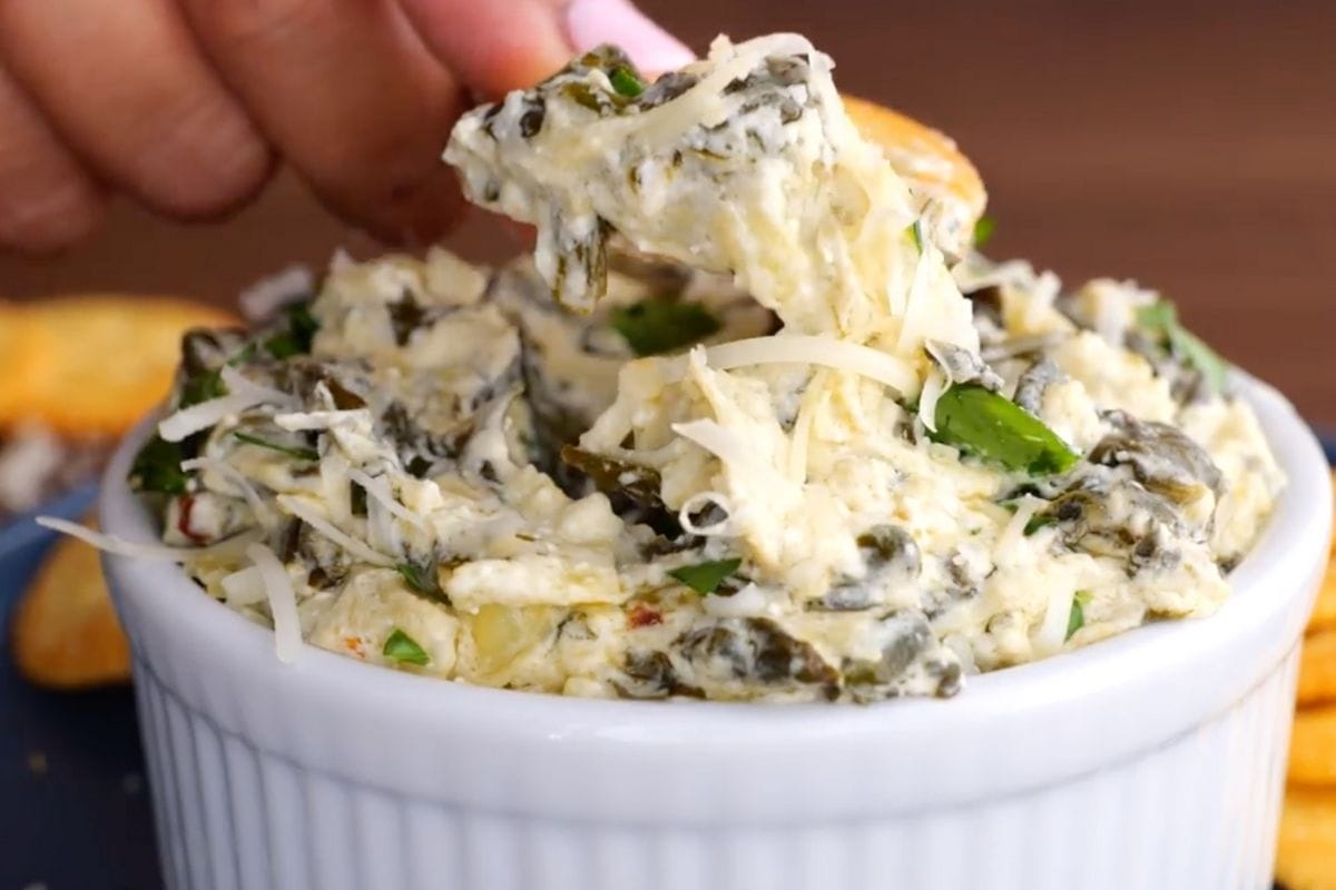 CrockPot Spinach Artichoke Dip - Spend With Pennies