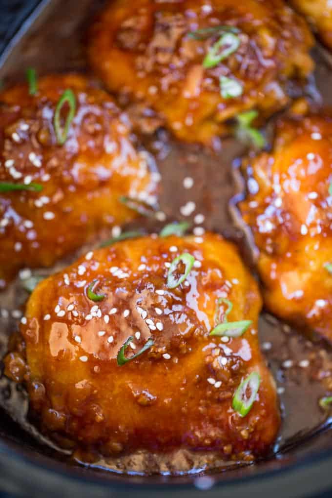 Teriyaki Chicken in Slow Cooker (EASY!) | Dinner, then Dessert