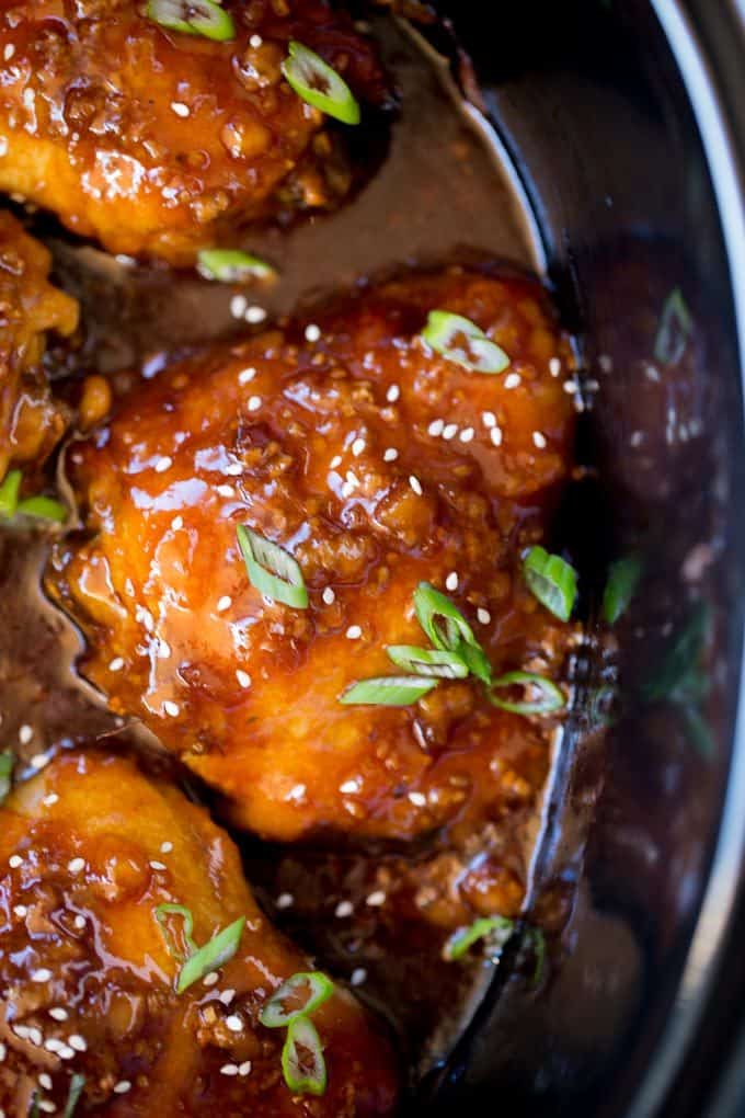 Teriyaki Chicken in Slow Cooker (EASY!) | Dinner, then Dessert