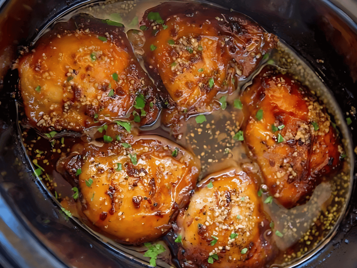 Teriyaki chicken in slow cooker