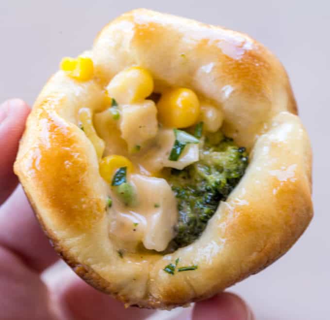 Easy Cheesy Ranch Chicken Puffs were a huge hit with kids and adults and took just a few minutes!