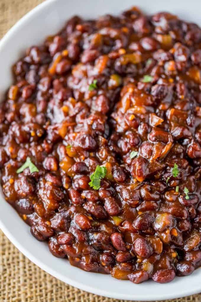 El Pollo Loco BBQ Black Beans are a classic side option that are sweet and a bit of heat from scratch. The cult favorite no longer on the menu!