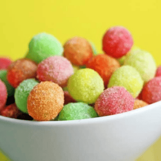 bowl of colorful grapes