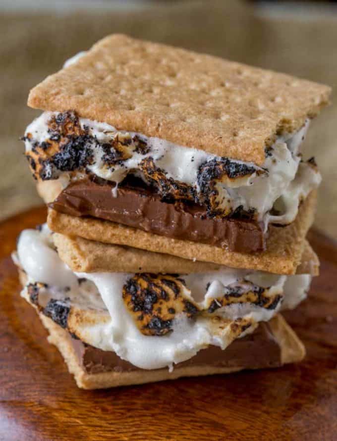 Classic Grilled S'mores on your barbecue are the perfect easy, warm, melty summer treat that will take you back to your childhood.