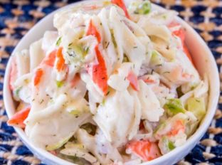 Crab Salad (Seafood Salad) - Dinner, then Dessert