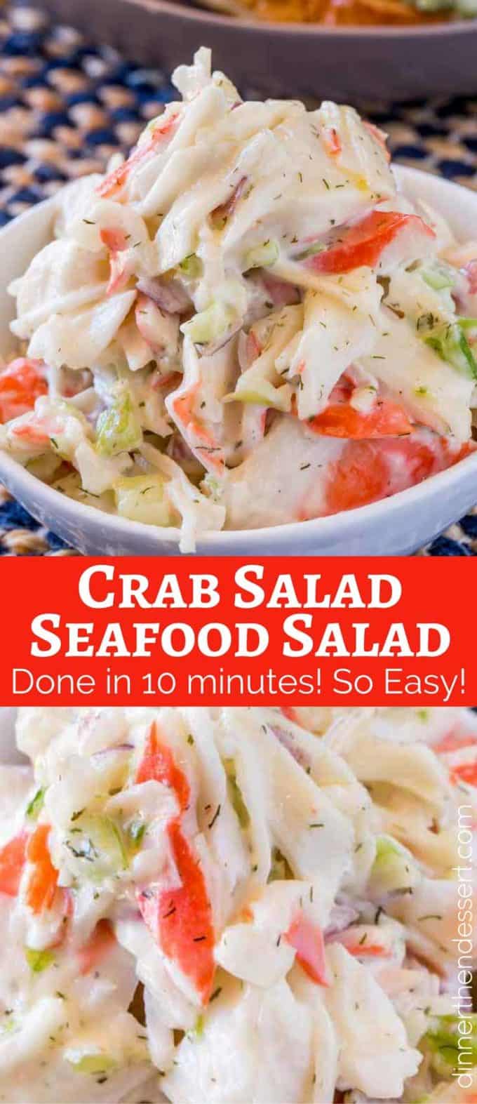 Crab Salad Seafood Salad Dinner Then Dessert