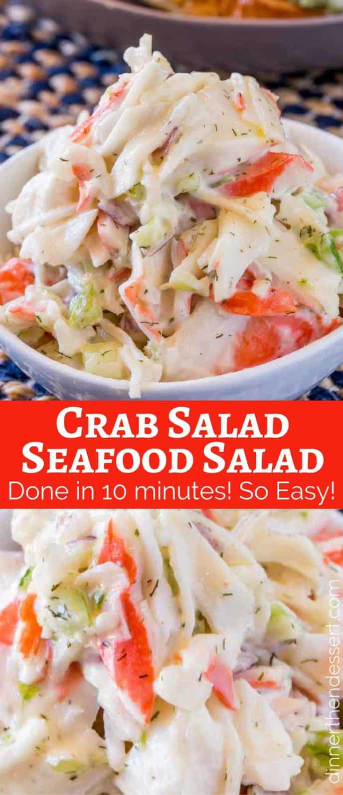 Crab Salad (Seafood Salad) Recipe [VIDEO] - Dinner, then Dessert