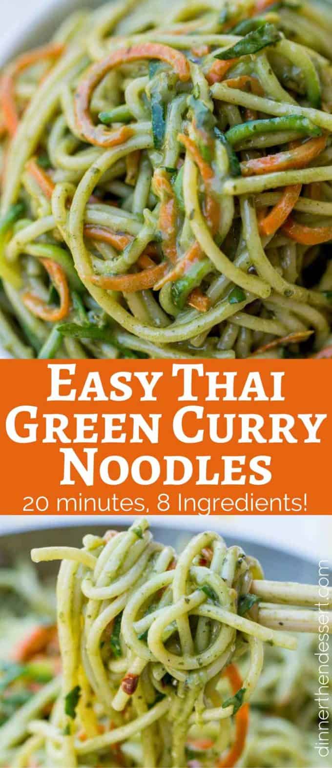 We LOVE this Easy Thai Green Curry Noodles, they take just 20 minutes!