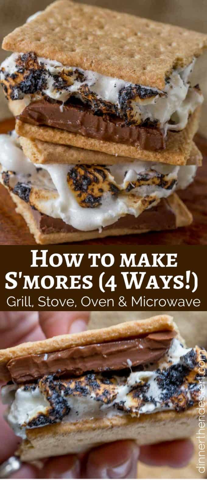 How To Make Smores 4 Ways Dinner Then Dessert