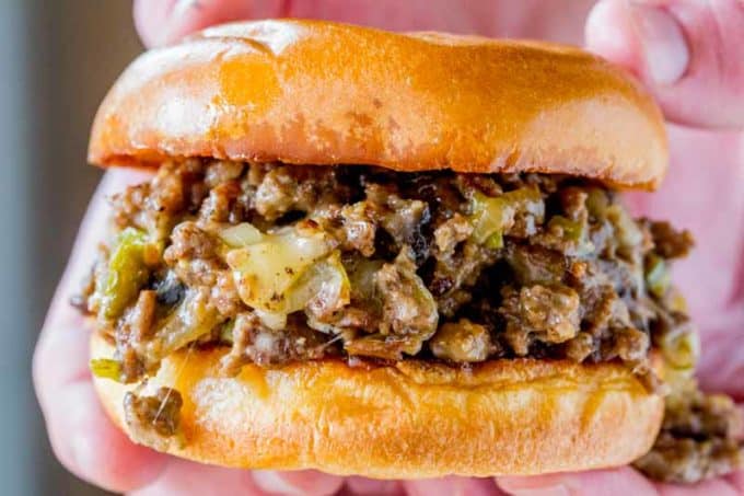 We make these Philly Cheese Steak Sloppy Joes ALL THE TIME!