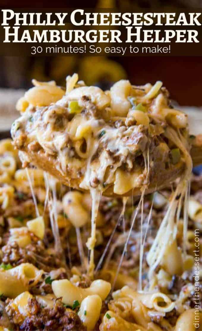 We LOVE this Philly Cheesesteak Hamburger Helper, and the kids loved it too!