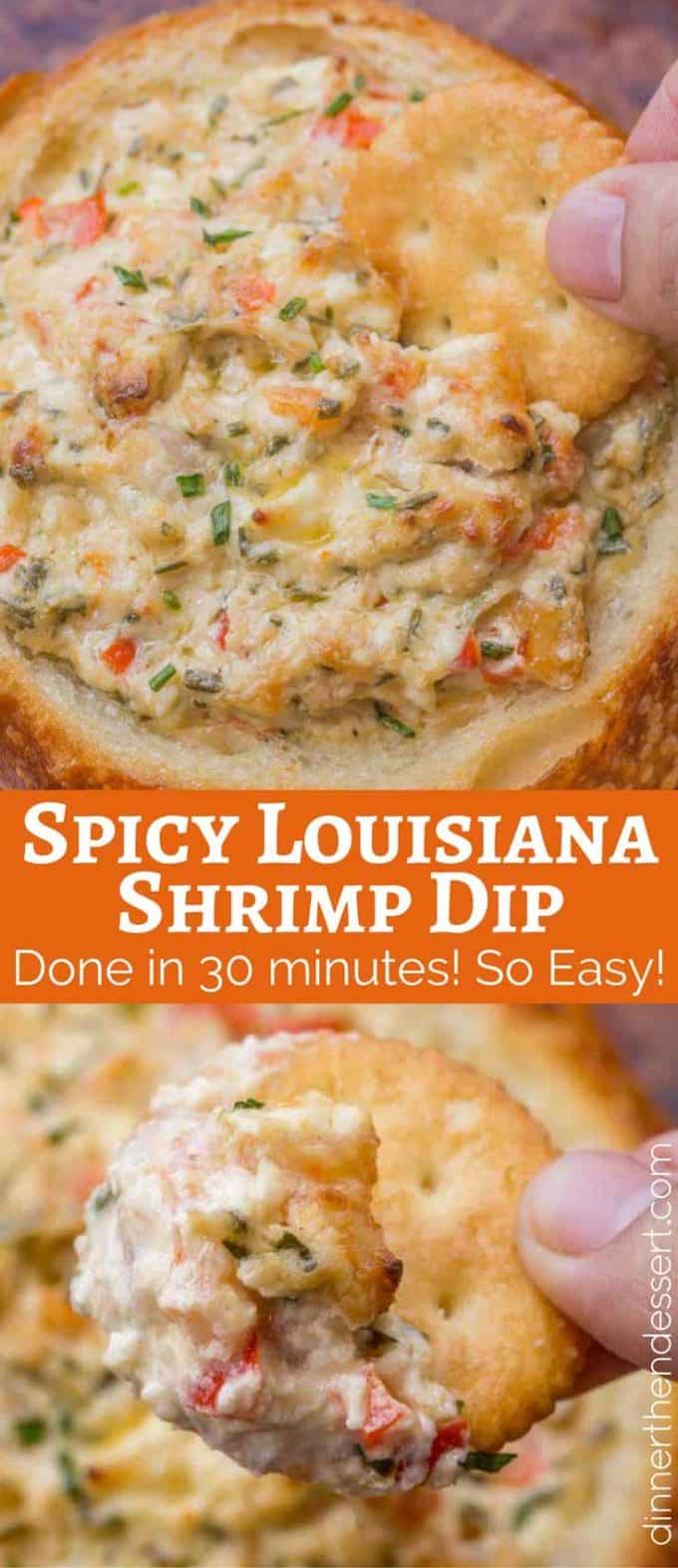 We loved this Spicy Louisiana Shrimp Dip so much we made it twice in the last week!