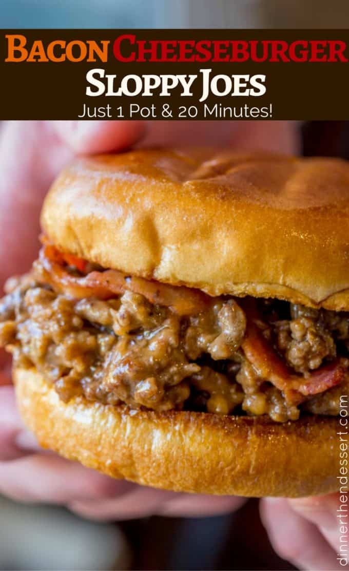 We loved these Bacon Cheeseburger Sloppy Joes so much we made them again the next day!