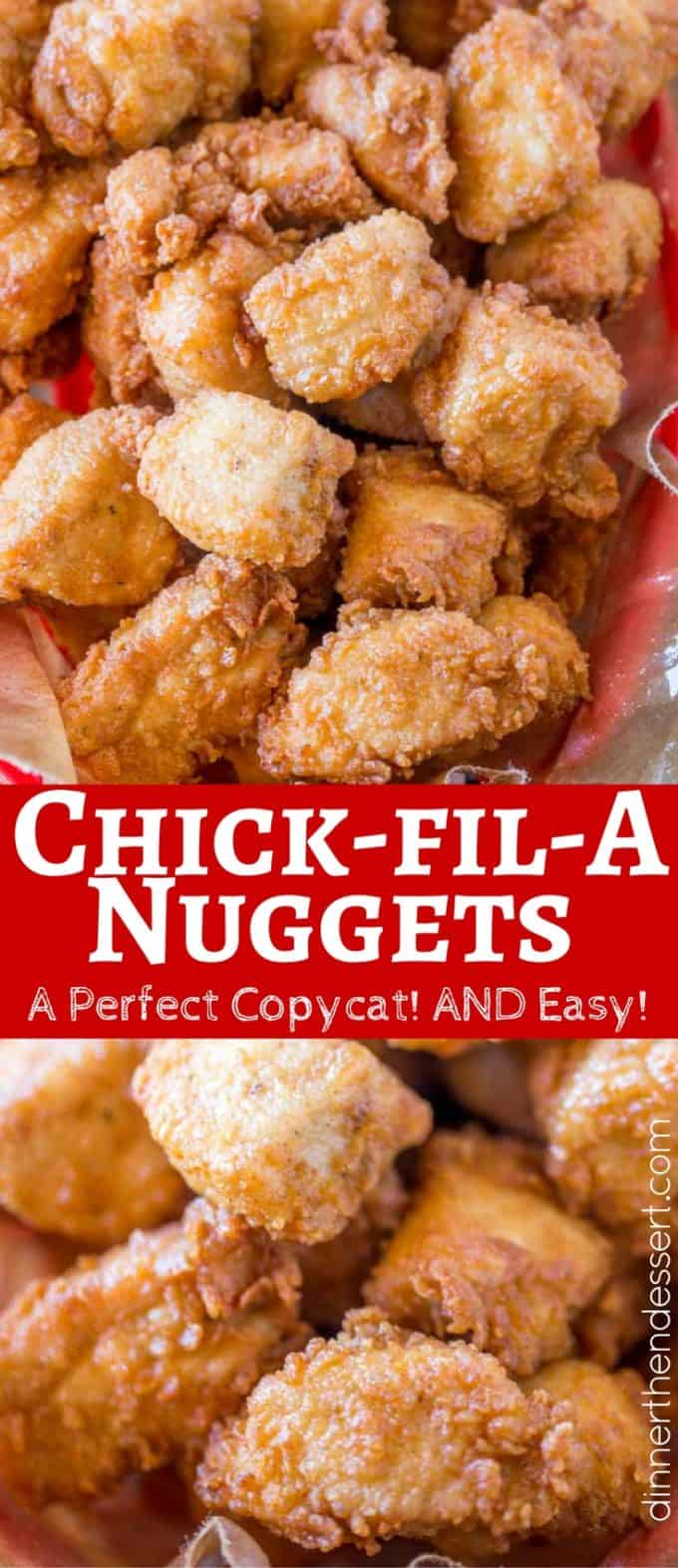 Chicken nuggets Pinterest collage