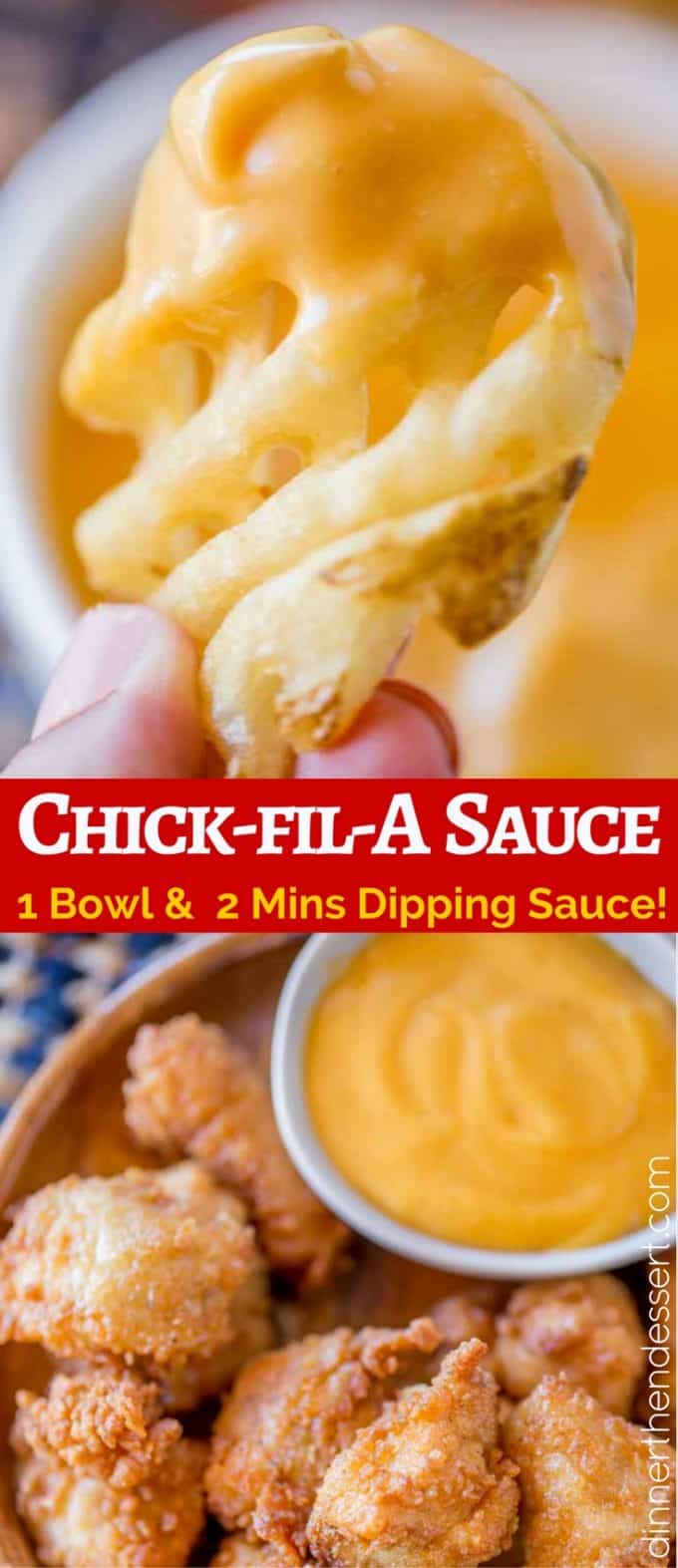 Chick-fil-A Sauce is an easy dipping sauce is slightly smoky with a hint of honey mustard that is perfect for dipping waffle fries, nuggets and more. 