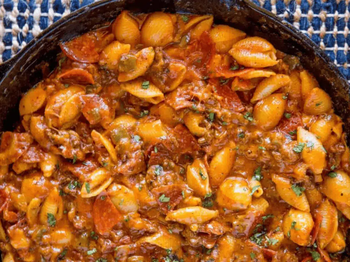 hamburger helper in skillet 