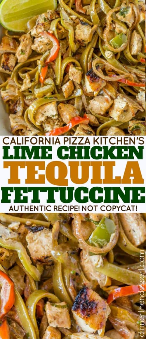 Chicken Tequila Fettuccine (CPK Copycat) Dinner, then Dessert