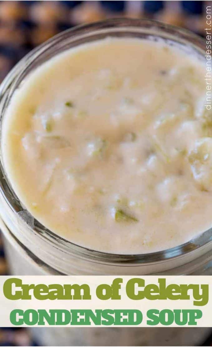 Quick and easy Cream of Celery Condensed Soup that is perfect for your casseroles!