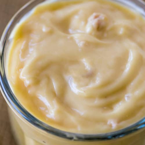 Cream of Chicken Soup in glass jar