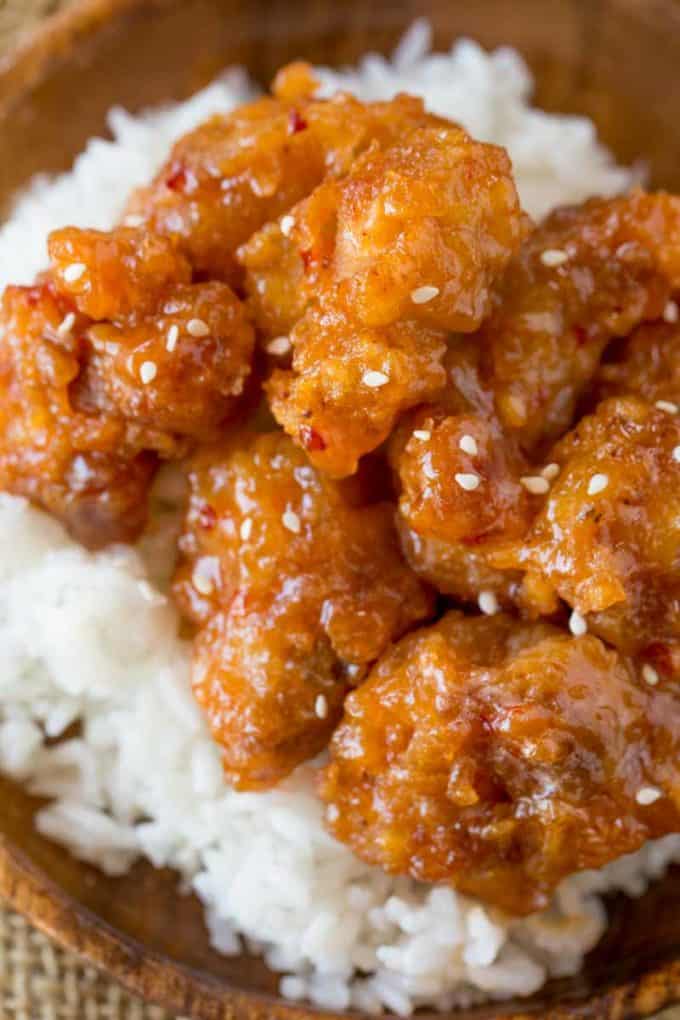 Crispy Sesame Chicken - Dinner, then Dessert