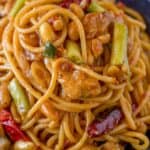 Kung Pao Chicken Spaghetti (Copycat) - Dinner, then Dessert