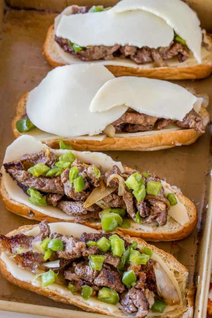 Oven Baked Philly Cheesesteaks are the PERFECT weeknight meal!